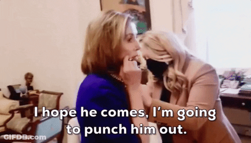 Nancy Pelosi On The Phone Call GIF