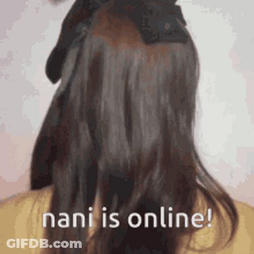 Nani Is Now Online Cute Pose GIF