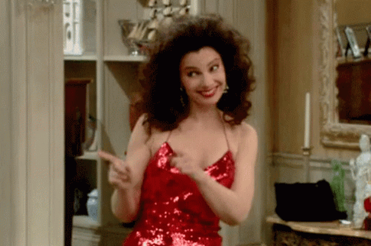 Nanny Fran Finger-Pointing GIF