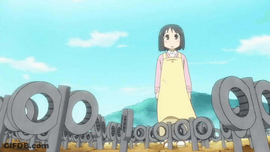 Nano Nichijou Scissors And Medicine GIF