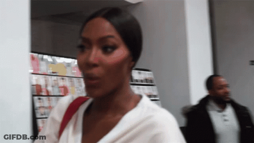 Naomi Campbell And I Oop Reaction GIF