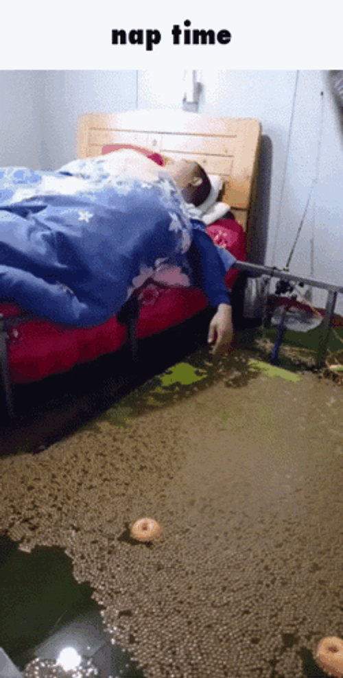 Nap Time Floating IN Water Sleeping Meme GIF
