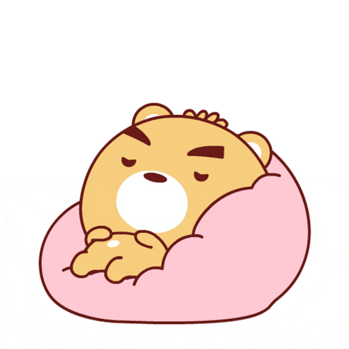 Nap Tired Sleep Cute Bear Sticker GIF