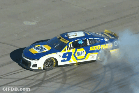 Napa Auto Parts Race Car Number 9 GIF