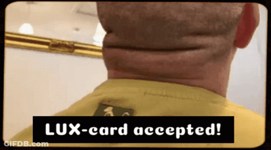 Nape Fold Swiping Credit Card GIF