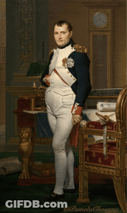 Napoleon Bonaparte Lucky Painting GIF