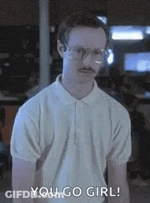 Napoleon Dynamite Aaron Ruell As Kip You Go Girl GIF