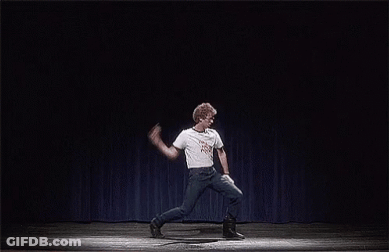 Napoleon Dynamite Dance Windmill Hand Motion GIF
