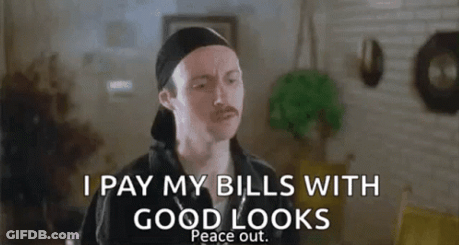 Napoleon Dynamite Film Aaron Ruell As Kip I Pay My Bills With Good Looks GIF