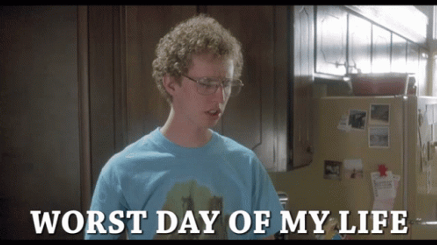 Napoleon Dynamite Jon Heder Worst Day Of My Life GIF
