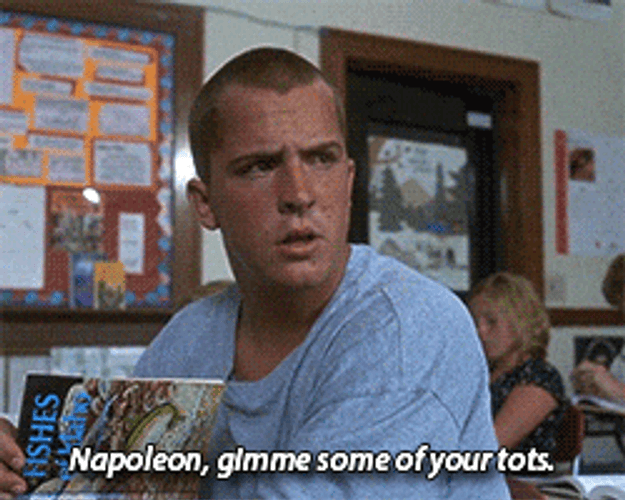 Napoleon Dynamite Lucky Tater Tots Bully Don GIF