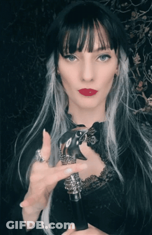 Narcissa Malfoy Holding Snake Staff GIF