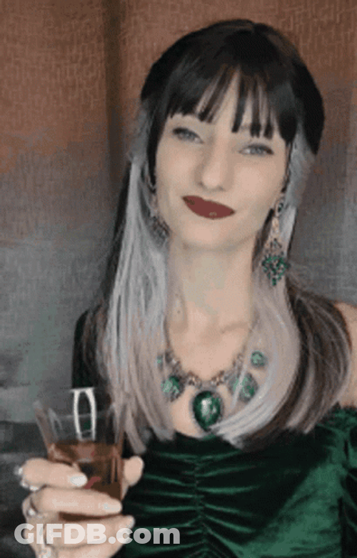 Narcissa Malfoy Raising Wine GIF