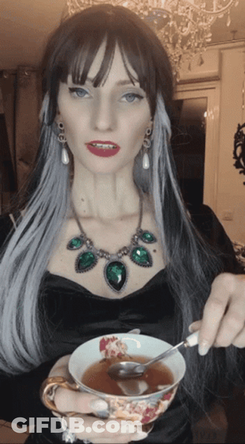 Narcissa Malfoy Stirring Wine GIF