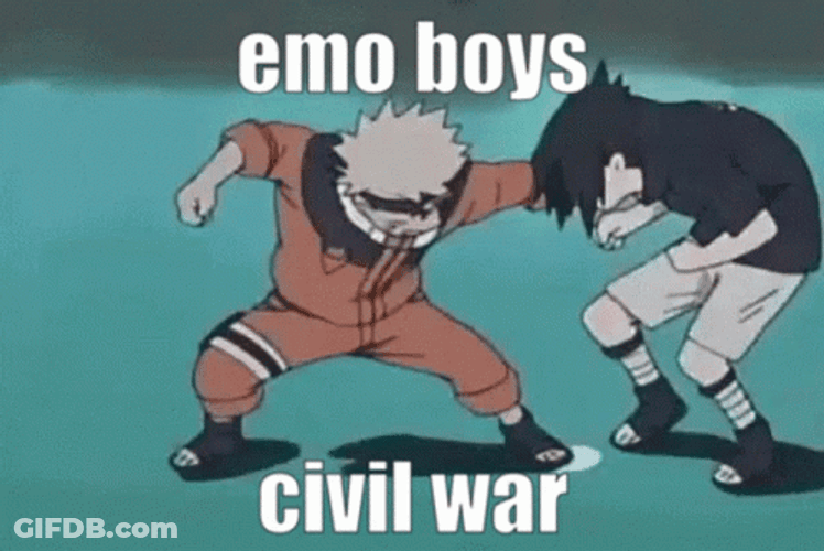 Naruto And Sasuke Funny GIF