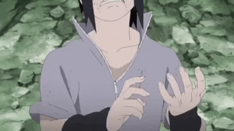Naruto And Sasuke Kick GIF