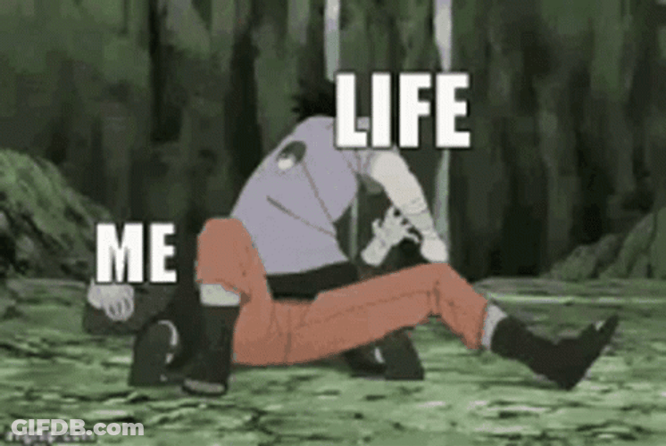 Naruto And Sasuke Life Punch GIF
