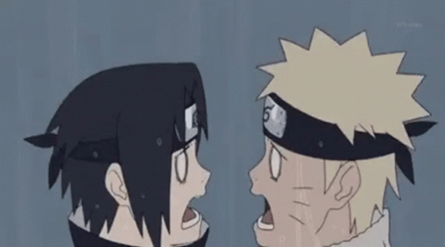Naruto And Sasuke Scream GIF