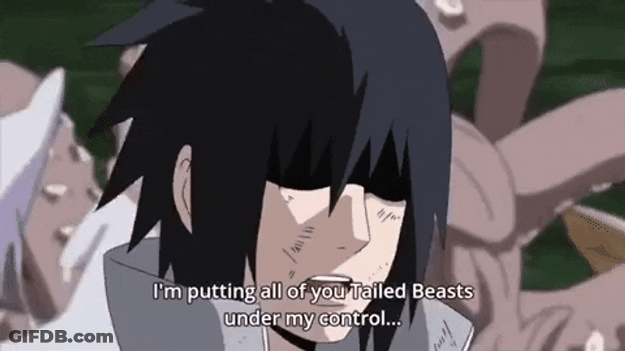 Naruto And Sasuke Tailed Beast GIF