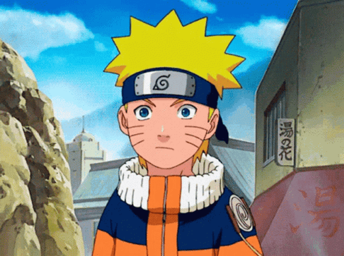 Naruto Anime Sigh Look GIF