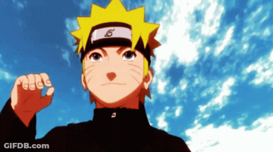 Naruto Anime Smile Happy Touch Nose GIF