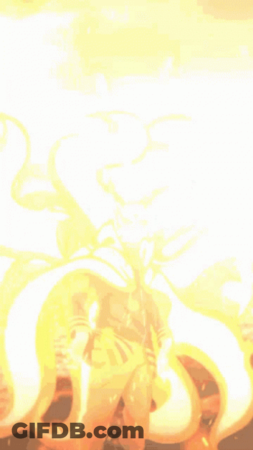 Naruto Blinding Lights Flaming Background GIF