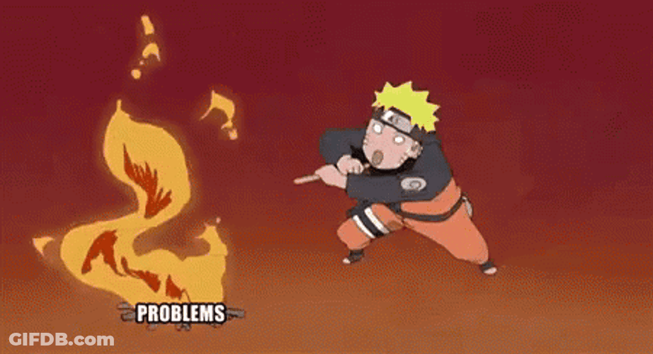 Naruto Blowing The Fire Funny GIF