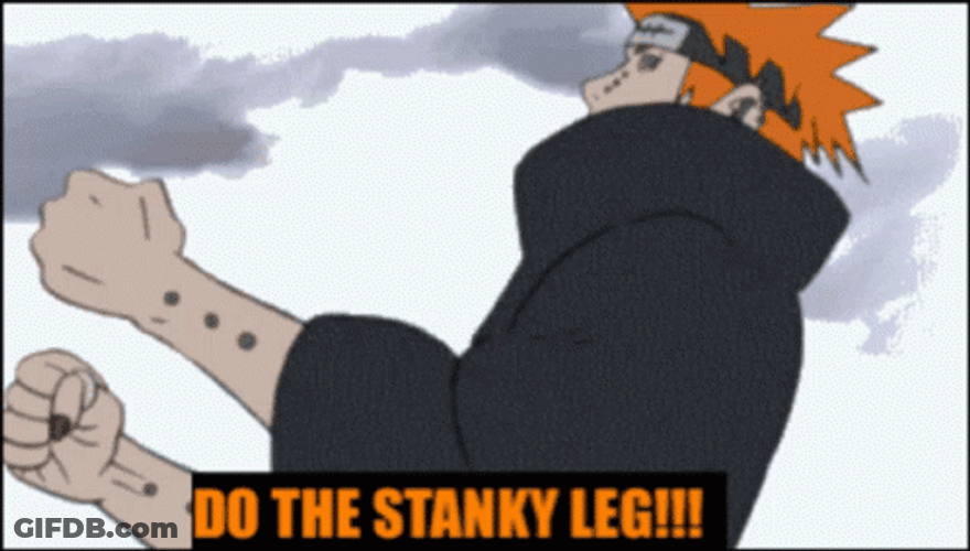 Naruto Dancing Do The Stanky Leg GIF