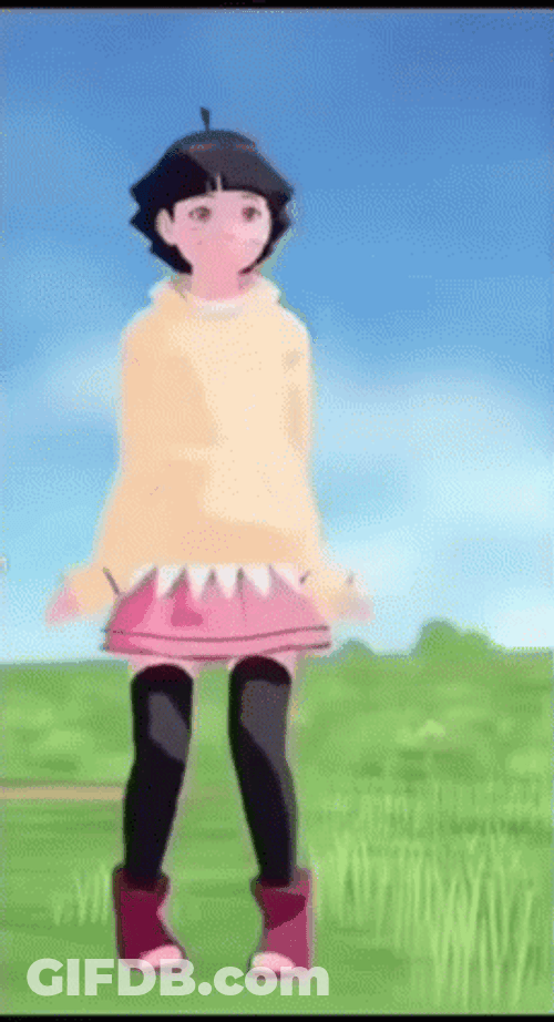 Naruto Dancing Himawari Uzumaki GIF