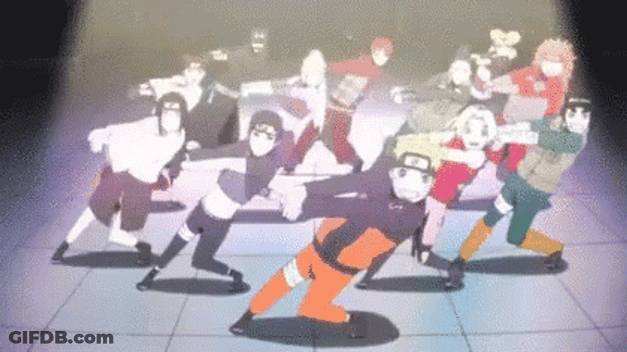 Naruto Dancing Manga Series Anime GIF