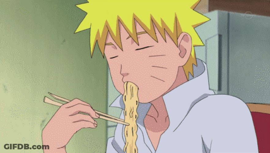 Naruto Eating Noodle Anime GIF
