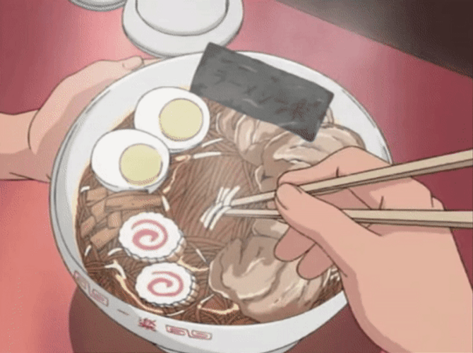 Naruto Eating Ramen With Chopsticks GIF