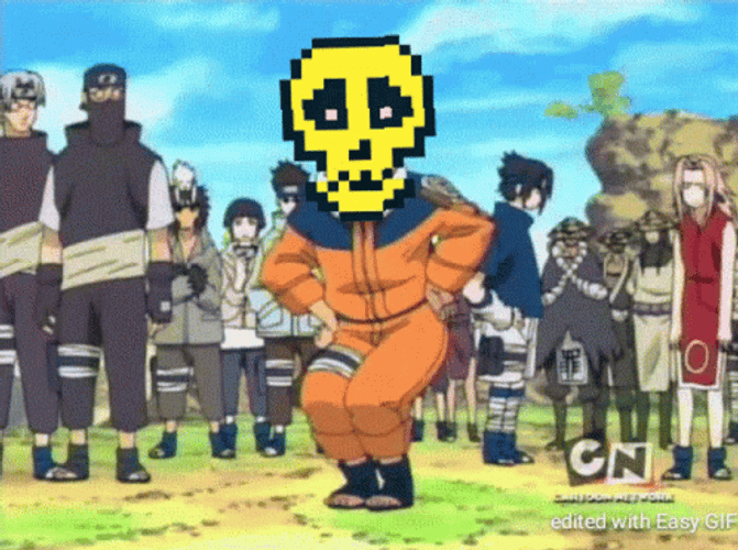 Naruto Edit Cryptoskulls Dance GIF