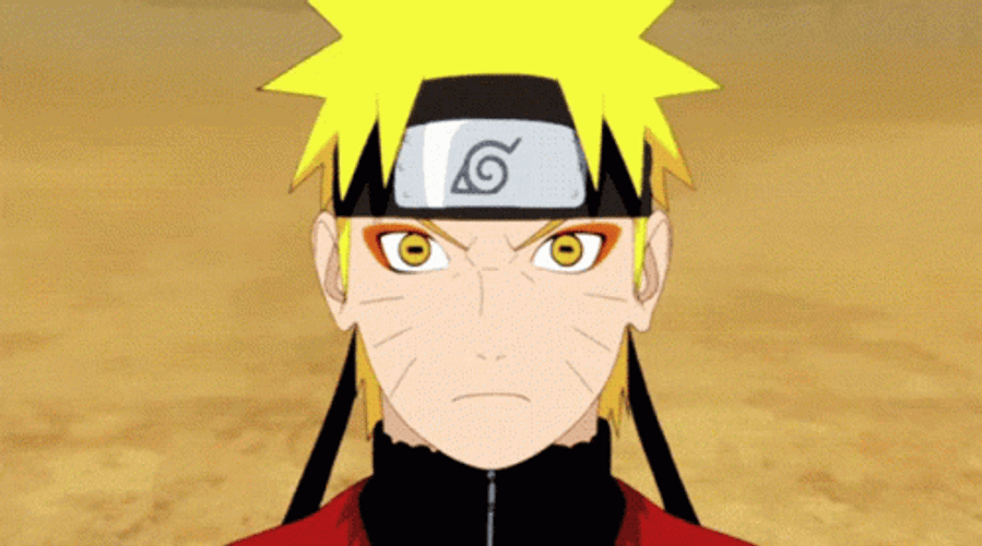 Naruto Fighting Pain Holding Arms GIF