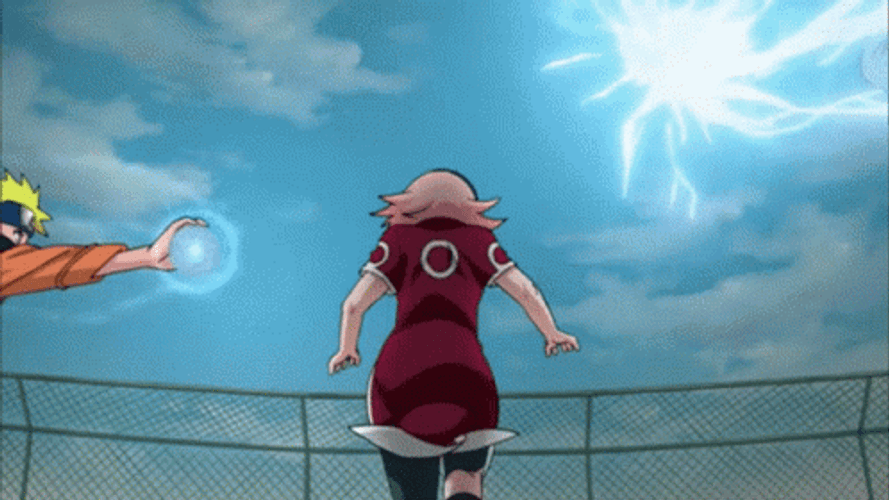 Naruto Fighting Sasuke Deflected By Kakashi GIF