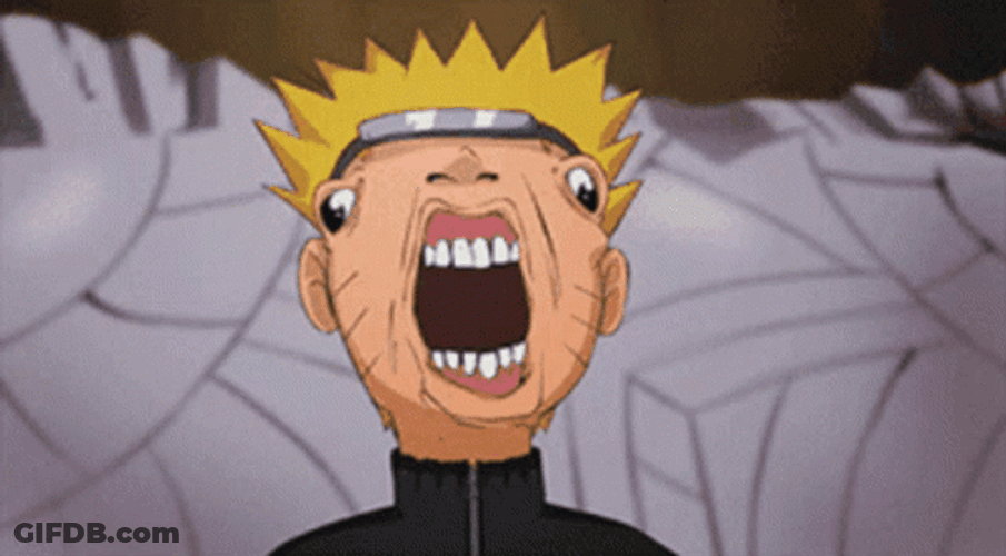 Naruto Funny Deconstructed Face GIF
