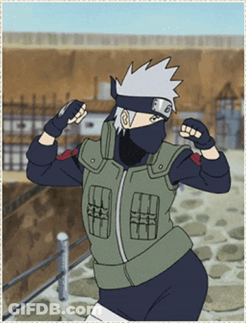 Naruto Funny Kakashi Hatake Dance GIF