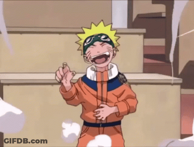 Naruto Funny Laughing Loudly GIF