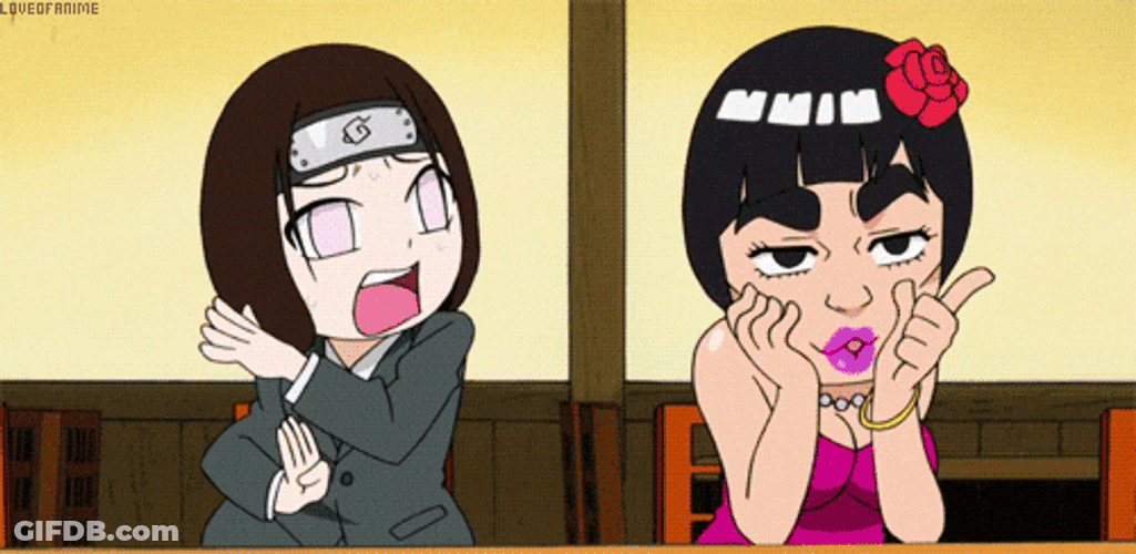 Naruto Funny Neji And Might Guy Moment GIF