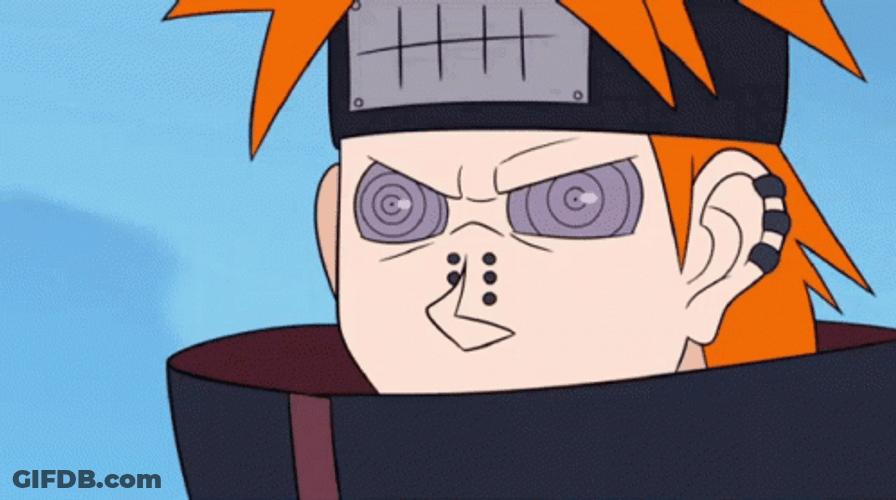 Naruto Funny Serious Yahiko GIF
