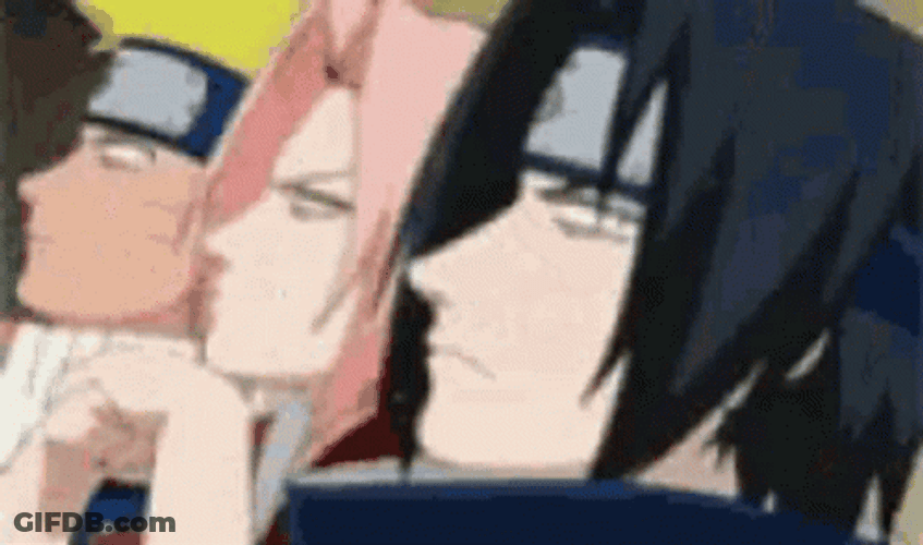Naruto Funny The Trio Students GIF