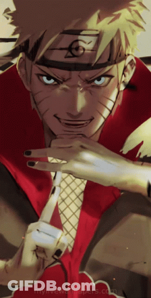 Naruto Hand Seal Piercing Eyes Burning Background GIF