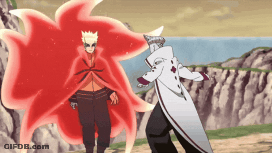 Naruto Intense Battle Mountain Background GIF