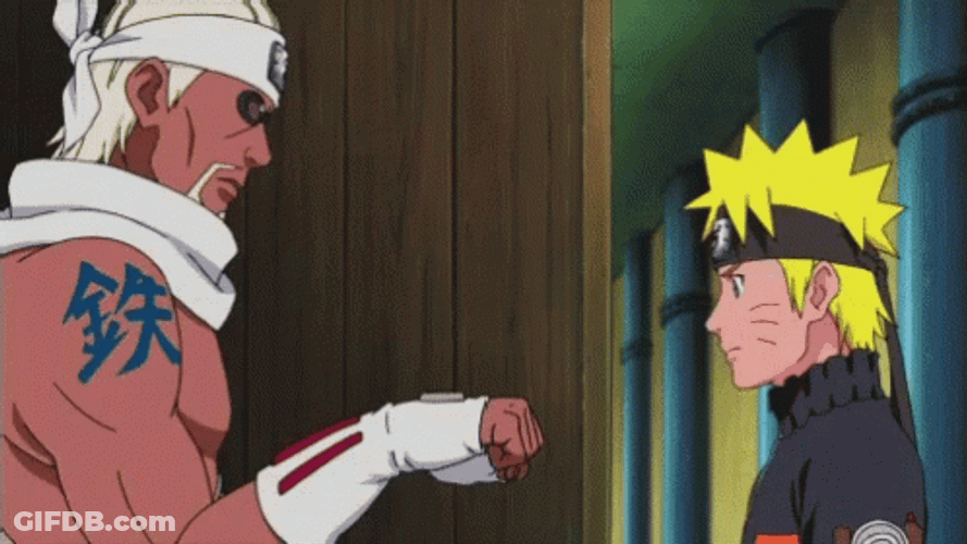 Naruto Killer Bee Fist Bump GIF