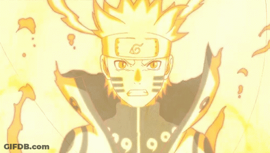 Naruto Kyuubi Chakra Mode GIF
