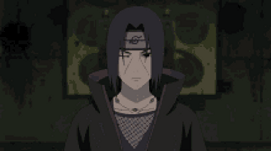 Naruto Mangekyou Sharingan Itachi Uchiha Hand Sign GIF