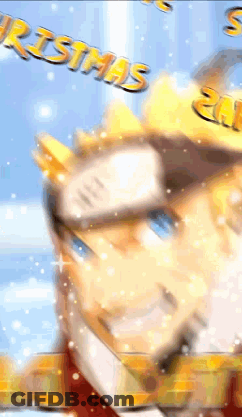 Naruto Merry Christmas Dattebayo GIF