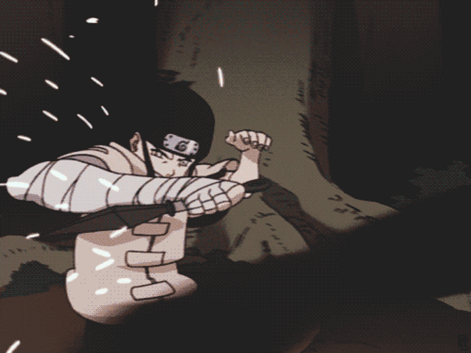 Naruto Neji Fast Attack GIF