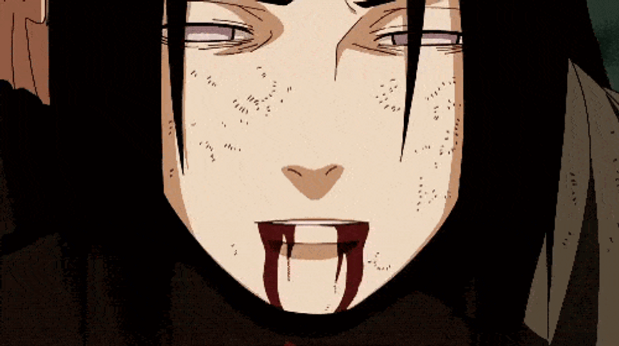 Naruto Neji Hiding His Mark GIF