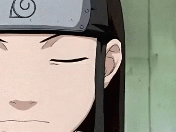 Naruto Neji Hyuga Dangerous Stare GIF